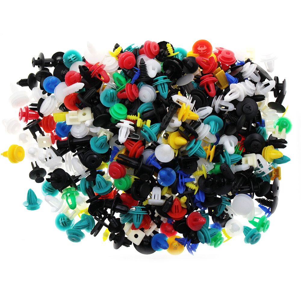 500 x Auto Car Mixed Fastener Clip Bumper Fender Trim Plastic Rivet Door Panel_