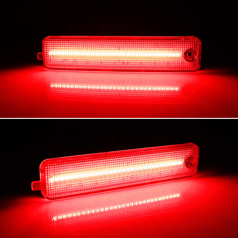 Front Amber Rear Red LED Side Marker Lights Set For 1998-2002 Pontiac Firebird