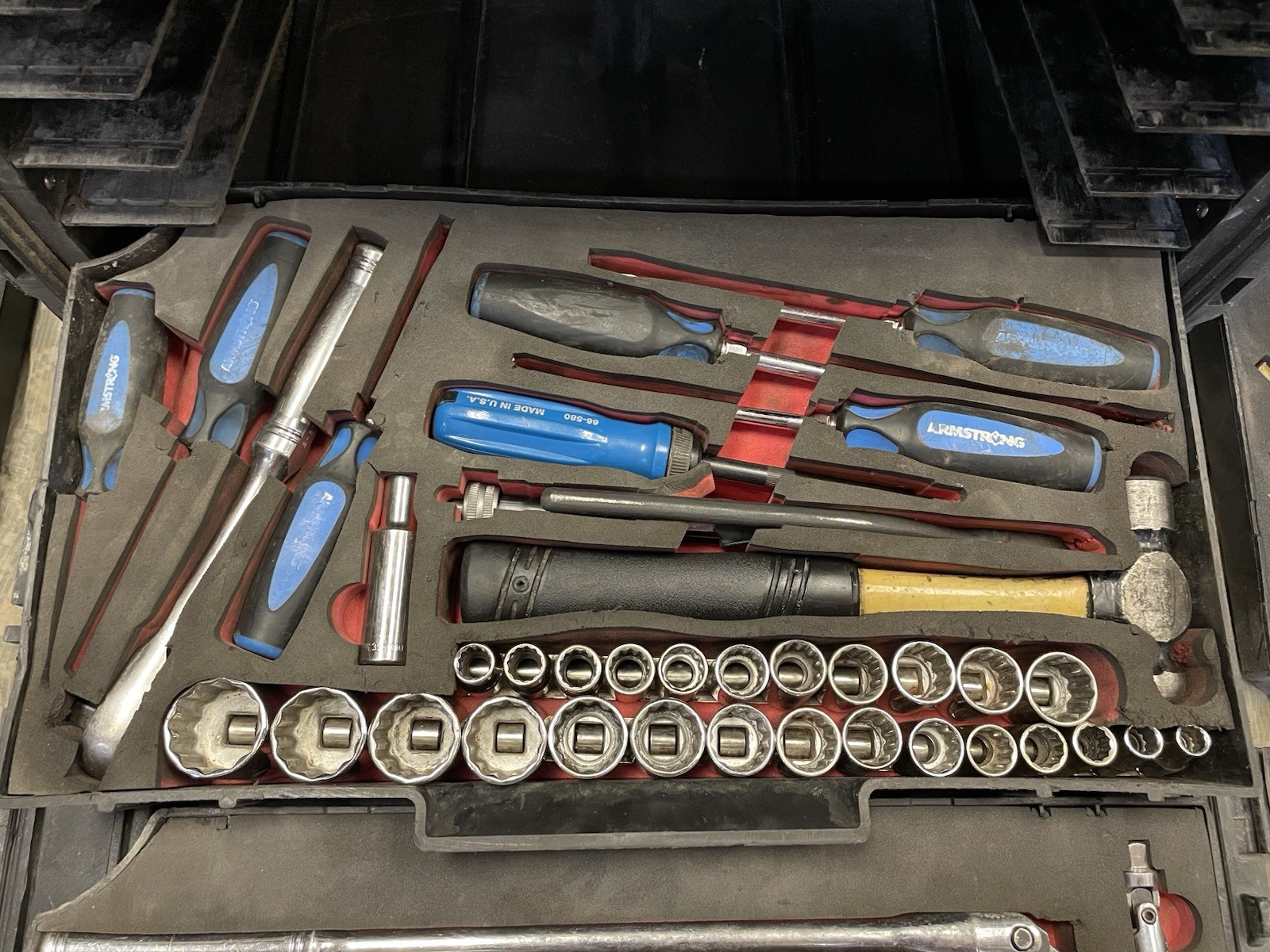 ARMSTRONG MILITARY TOOL KIT SET GENERAL MECHANIC USMC GMTK with Top Tray
