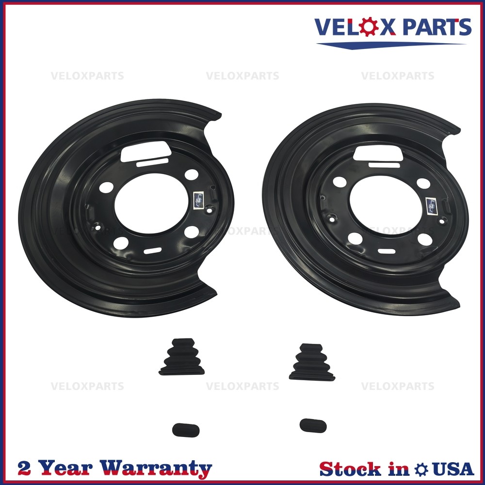 Brake Backing Plates Rear for 2009-2010 Dodge Ram Truck 3500 2500 Pair 924-237
