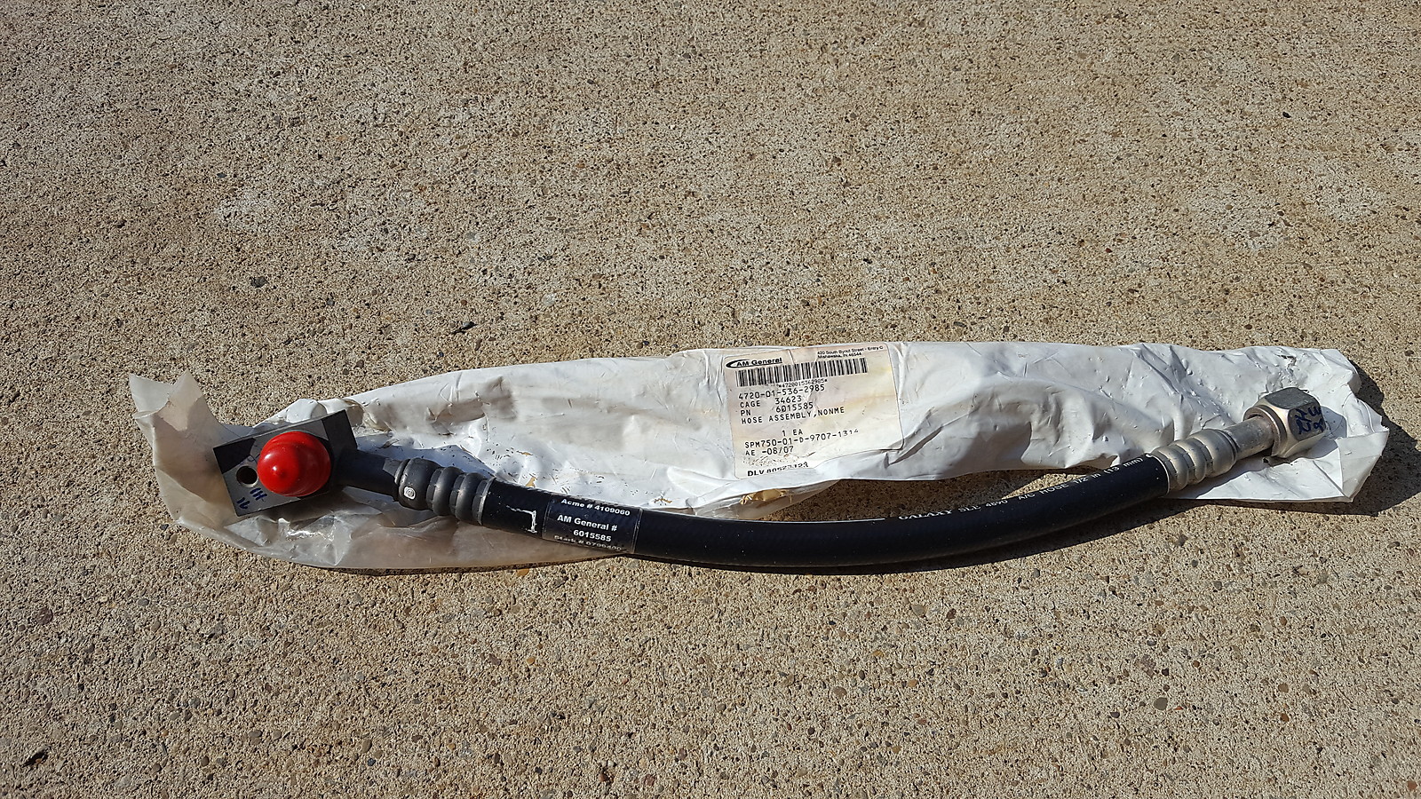 AC HOSE HMMWV HUMVEE M998 6015585 4720-01-536-2985 PR17-2BR