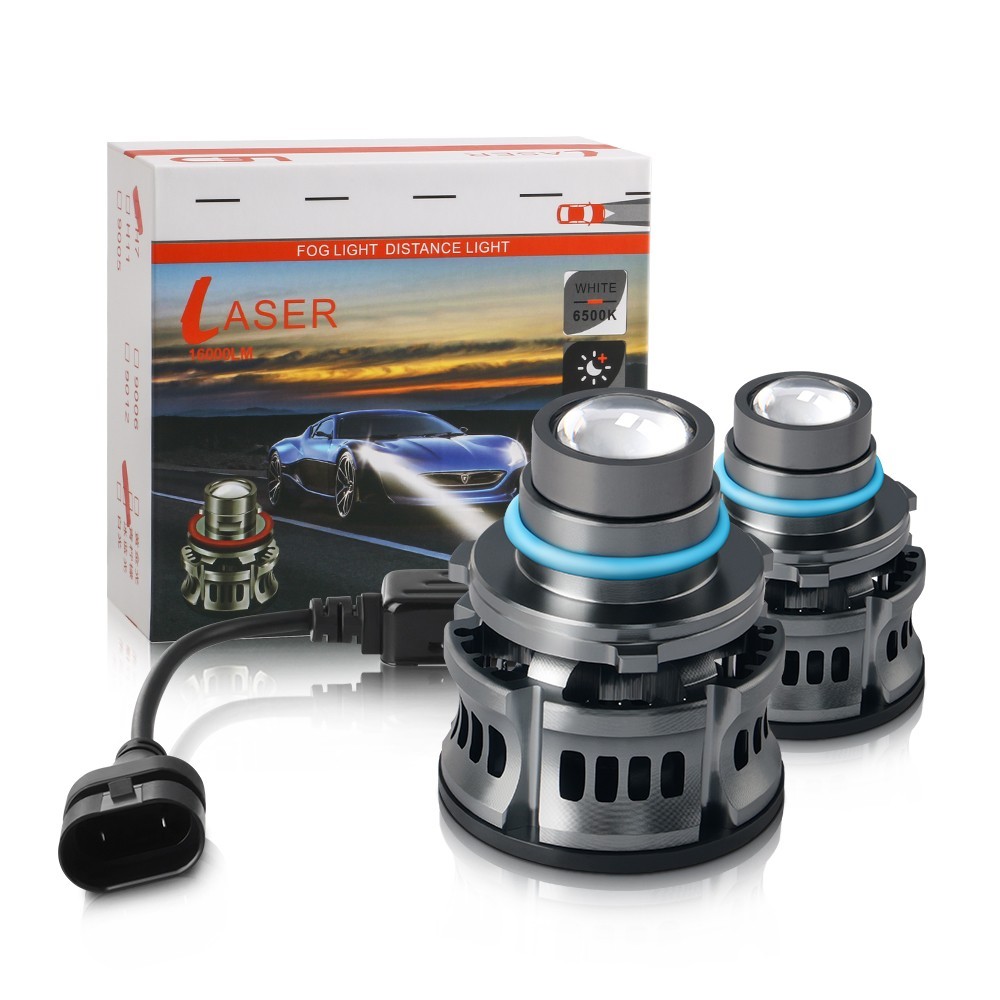 H11 LED Laser Headlights Bulb Ice White Projector Auto Fog Lights Cool White 2x