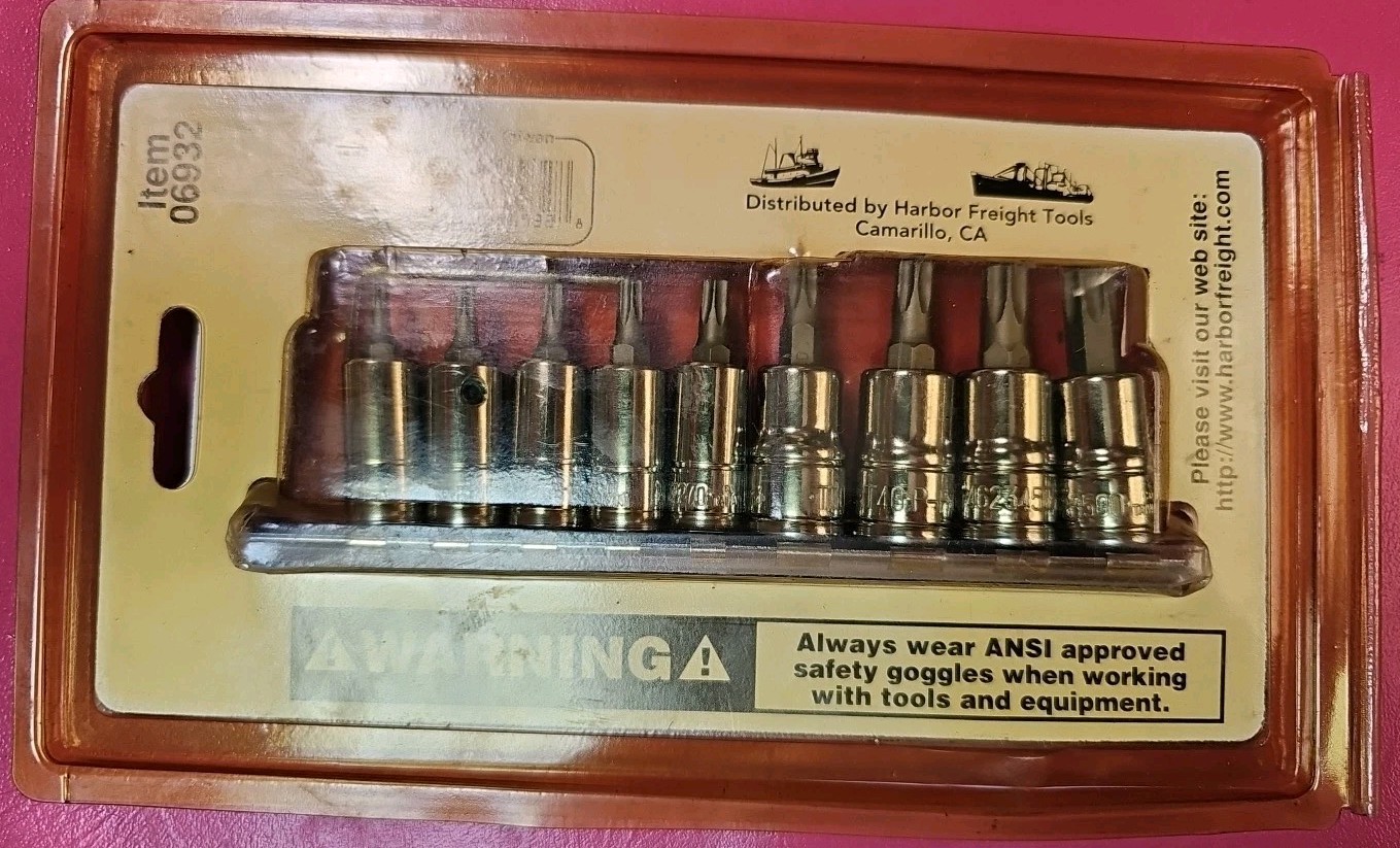 Pittsburgh 10pc. Male Star Bit Socket Set. Item 06932