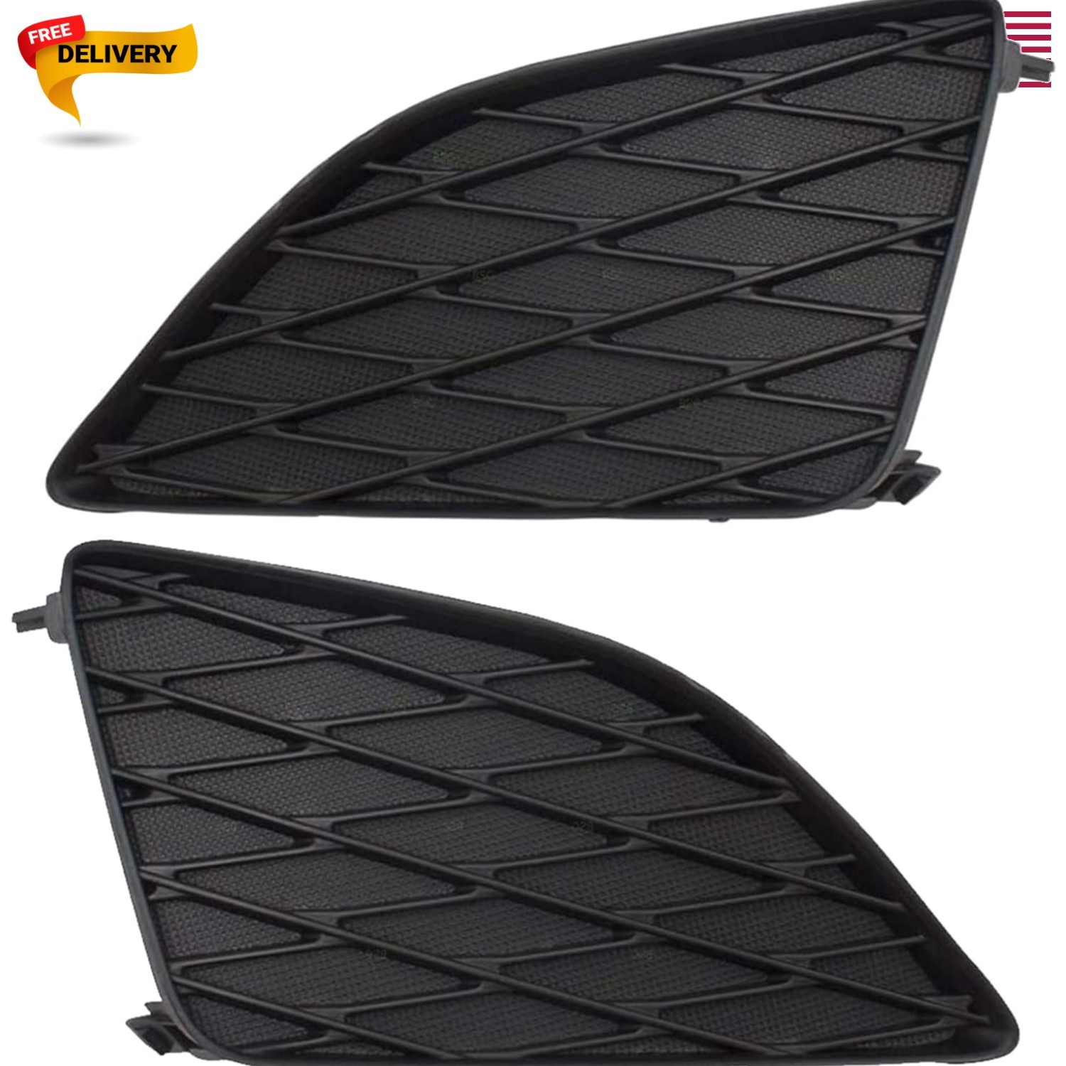 Toyota Corolla 2009-2010 Fog Light Frame Set – Left & Right Grilles Included