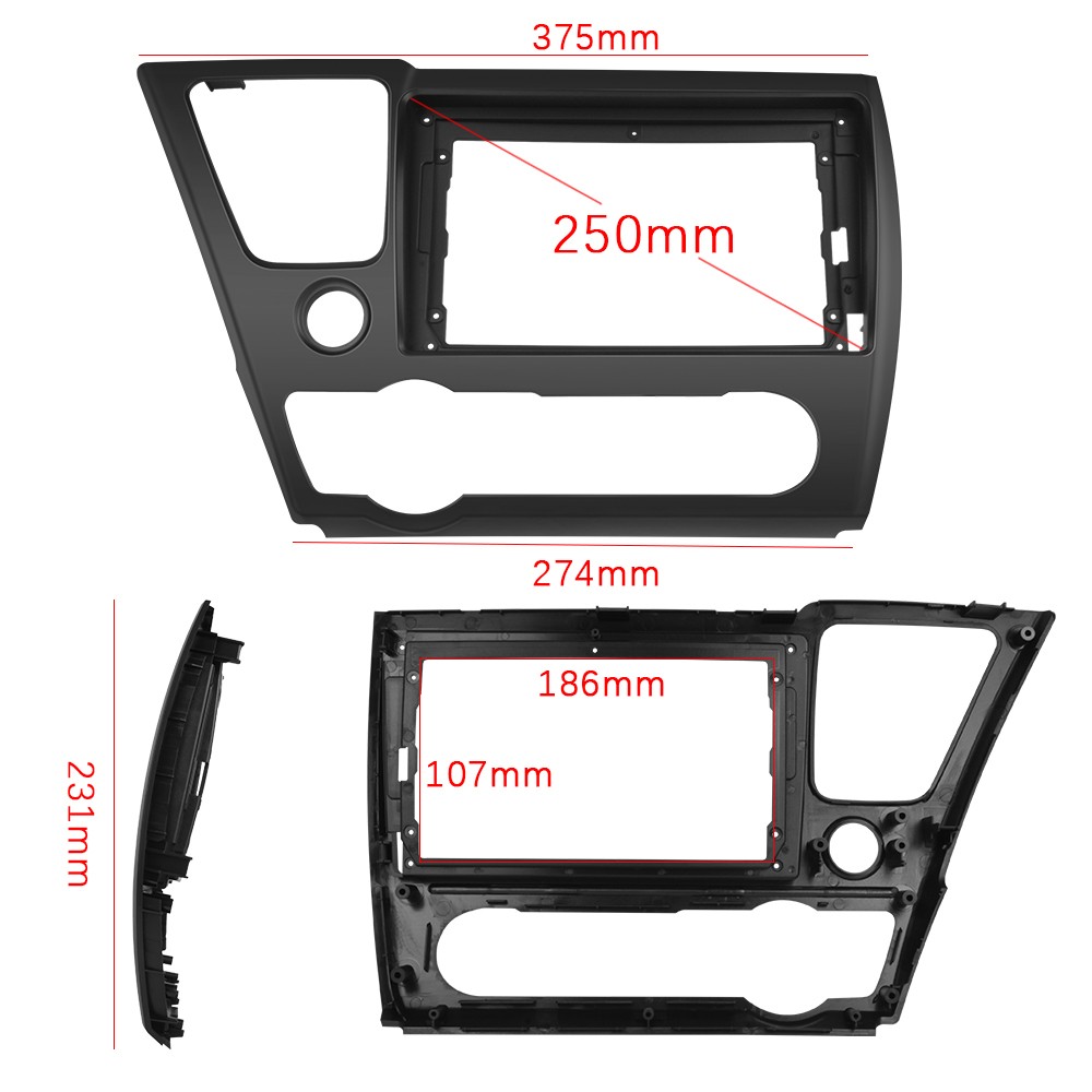 Android 15 Apple Carplay GPS For Honda Civic 2013-2015 Car Radio Stereo 2+64GB