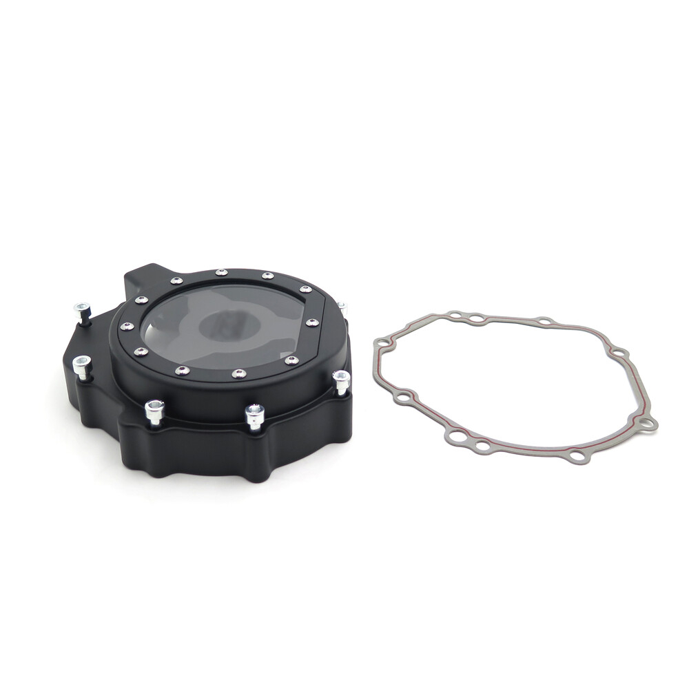 HTTMT Engine Stator cover see through For Suzuki 2005-2008 GSXR1000 Black Left
