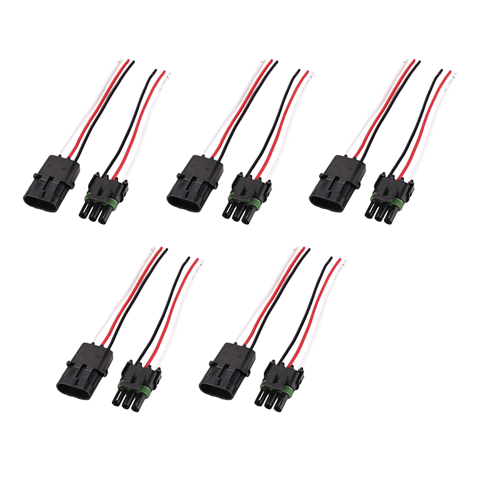 5Pair Female Male Assembled Connector Durable Replacement For 16-14AWG