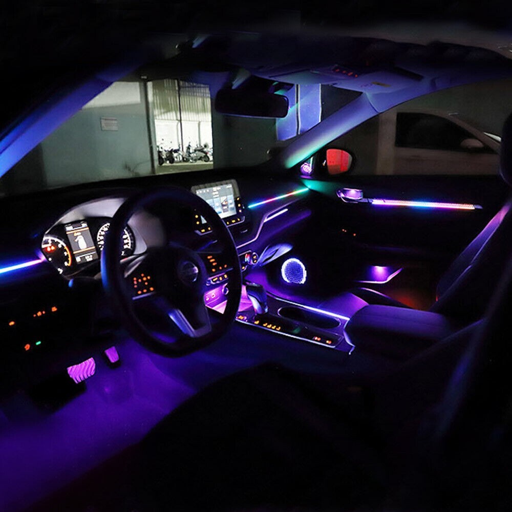Neon Full Car Interior Ambient Lighting Kit RGB LED Bead Symphony Dream Music US