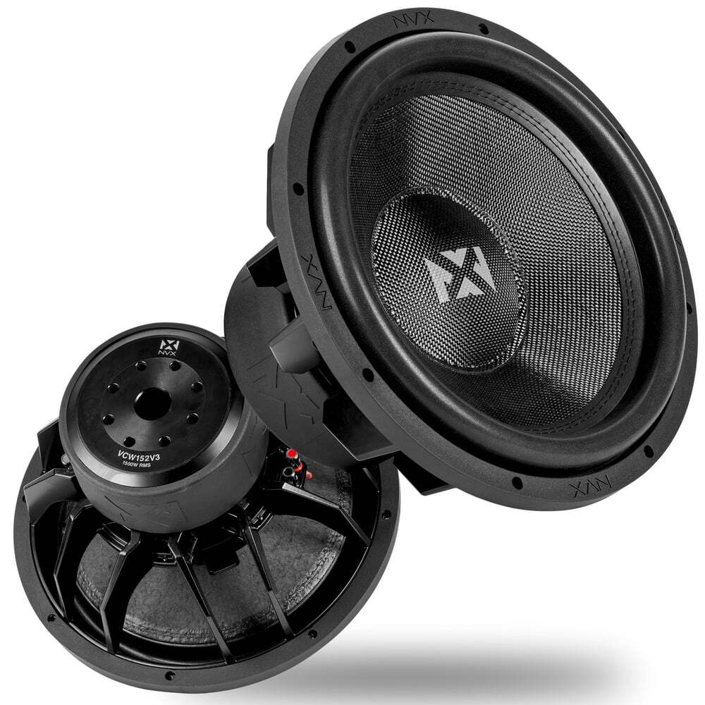 NVX VCW152v3 (VCW152 Version 3) | 3000 Watt Dual 2-ohm 15″ Subwoofer