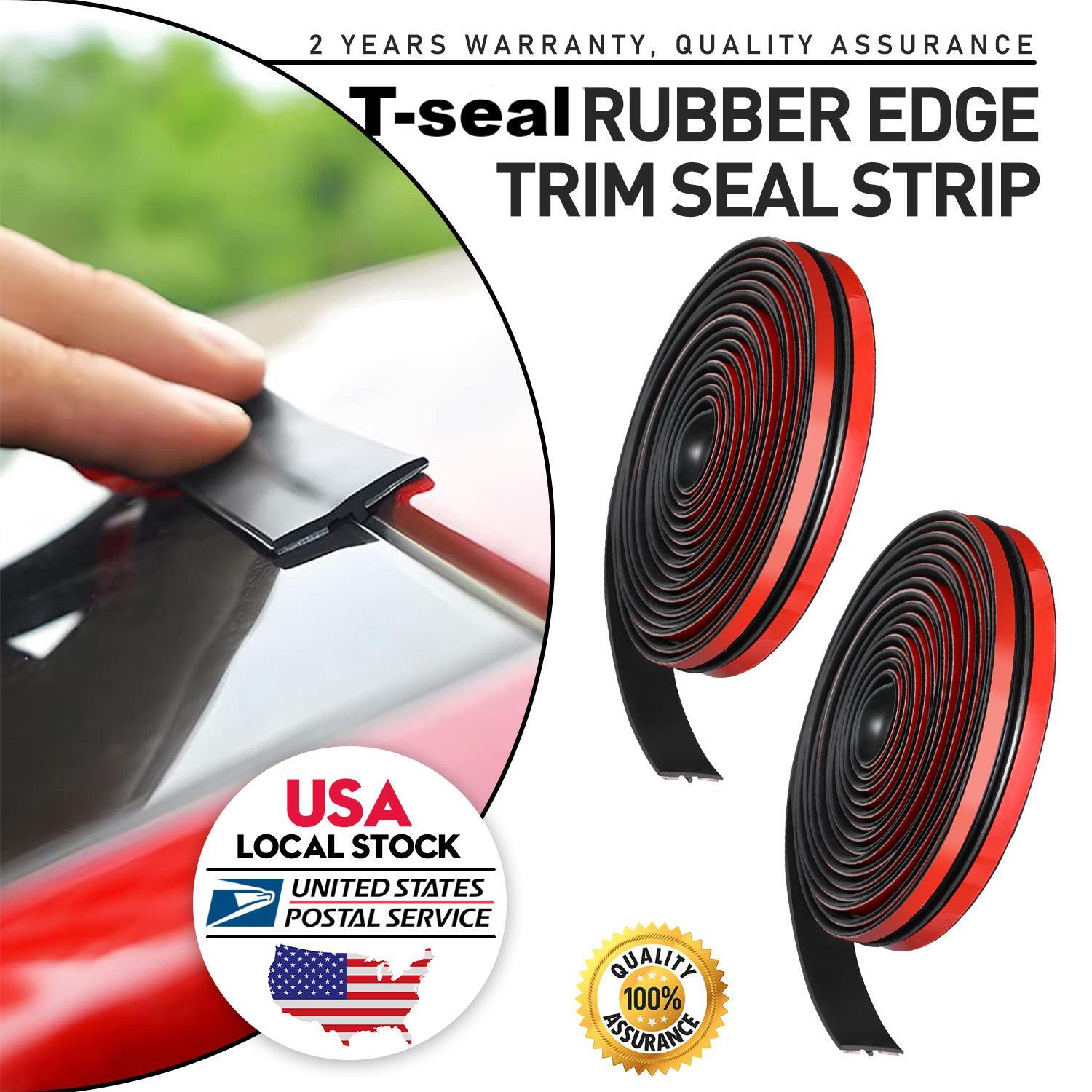 1~30FT Car Rubber Front + Rear Windshield Panel Seal Strip Sealed Moulding Trim