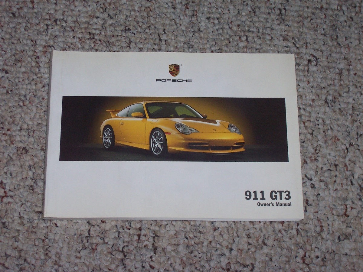 2004 Porsche 911GT3 911 GT3 Owner User Manual Coupe RS 3.6L 996