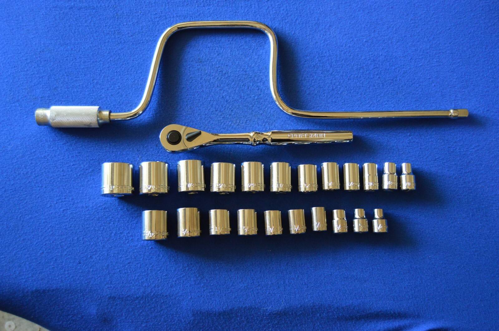 Craftsman 3/8 Drive 6-12 PT SAE Sockets Ratchet,Speed Wrench Etc 451A