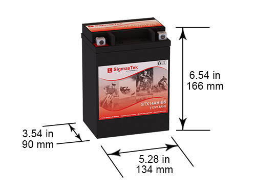 Deka ETX15 210CCA Battery (Replacement) by SigmasTek