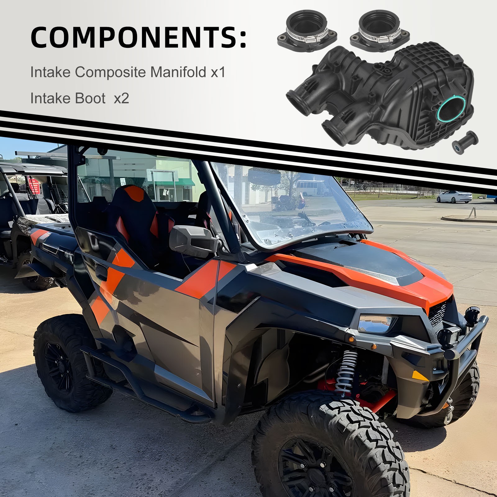 2018 Intake Composite Manifold For Polaris Ranger Crew XP 1000 With Intake Boot