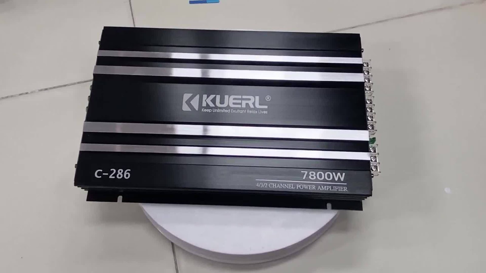 Class AB Car Audio Amplifier 2-4Ω 4 Channel Amp with Full/High/Low Pass Modes