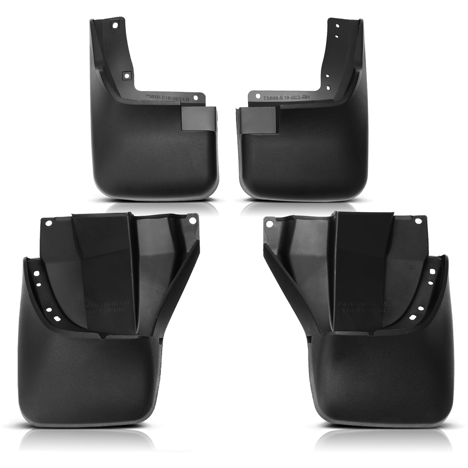 4Pcs Front & Rear Mud Flaps Splash Guards Fender for Honda CR-V 1997-2001 SUV