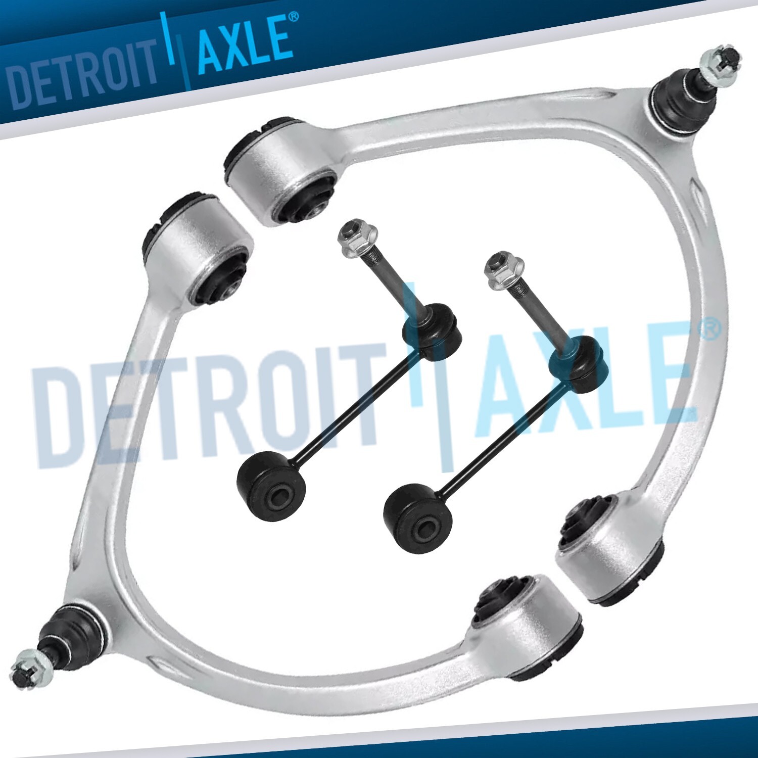 Front Upper Control Arms w/Ball Joint Sway Bar Links for 2001-2006 Lexus LS430