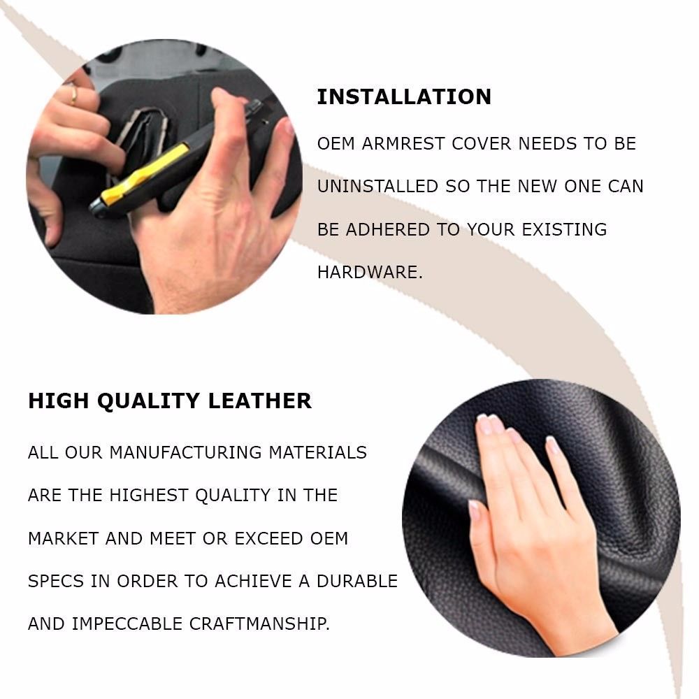 Console Lid Armrest Box Cover PVC Leather for Lexus GS300 GS400 1998-2005 Black