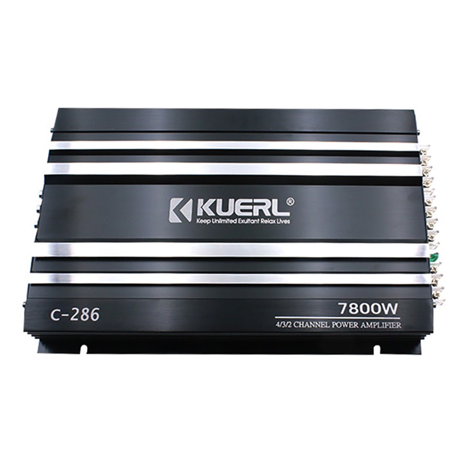 Class AB 4-Channel Car Amp RMS 240-400W HiFi Low Distortion Audio Amplifier 2-4Ω