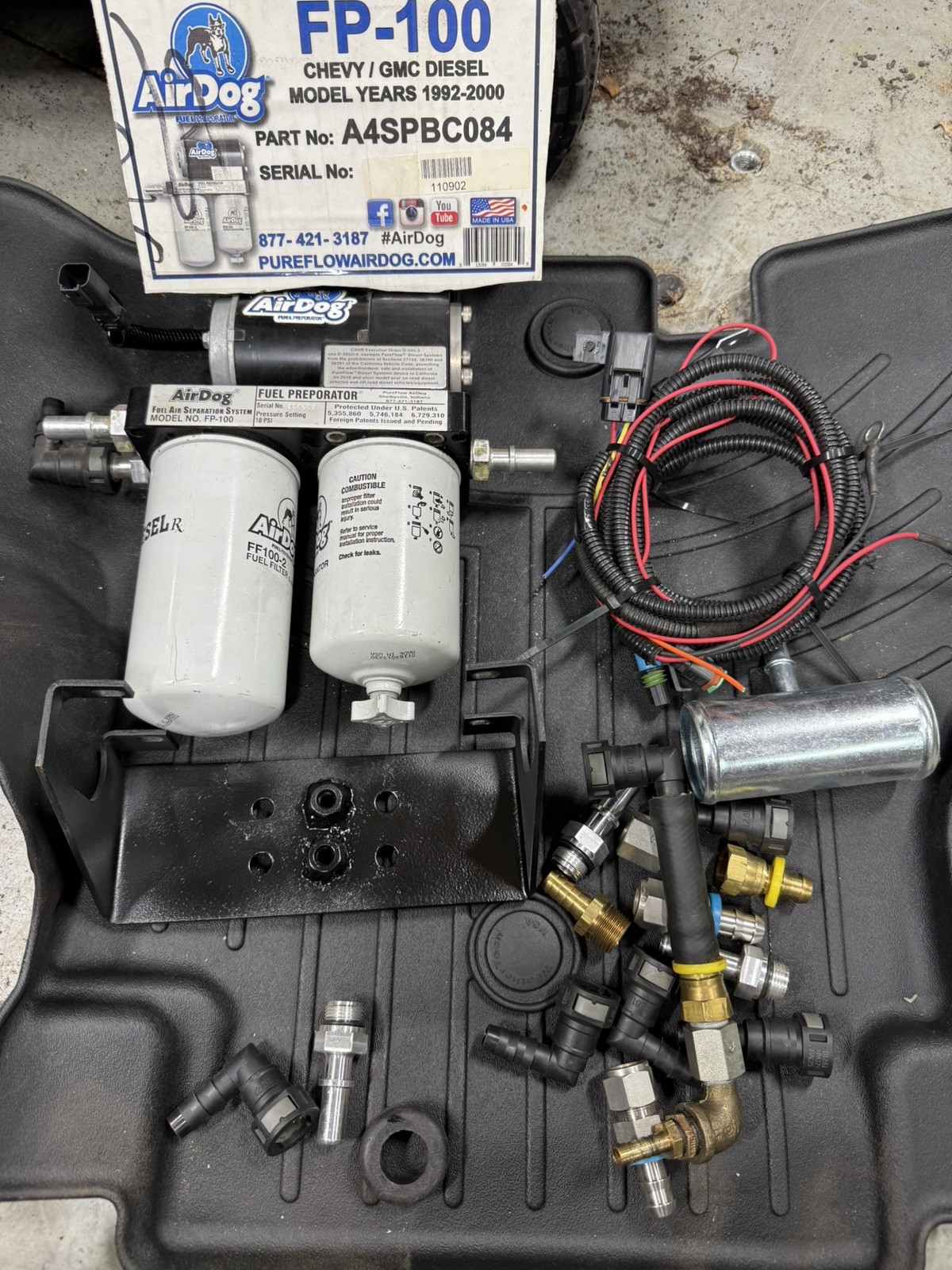 Airdog A4SPBC084 FP-100 by Fuel Lift Pump For Chevy/GMC 6.5L 1992-2000 100 GPH