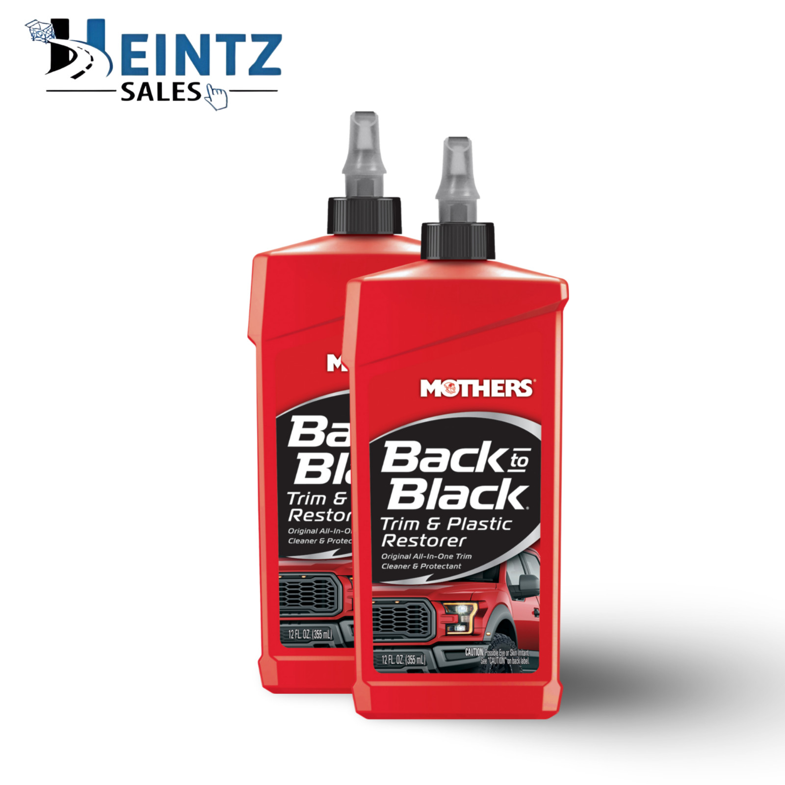 MOTHERS 06112 Back to Black Trim and Plastic Restorer – Rubber & Vinyl – 2 PACK