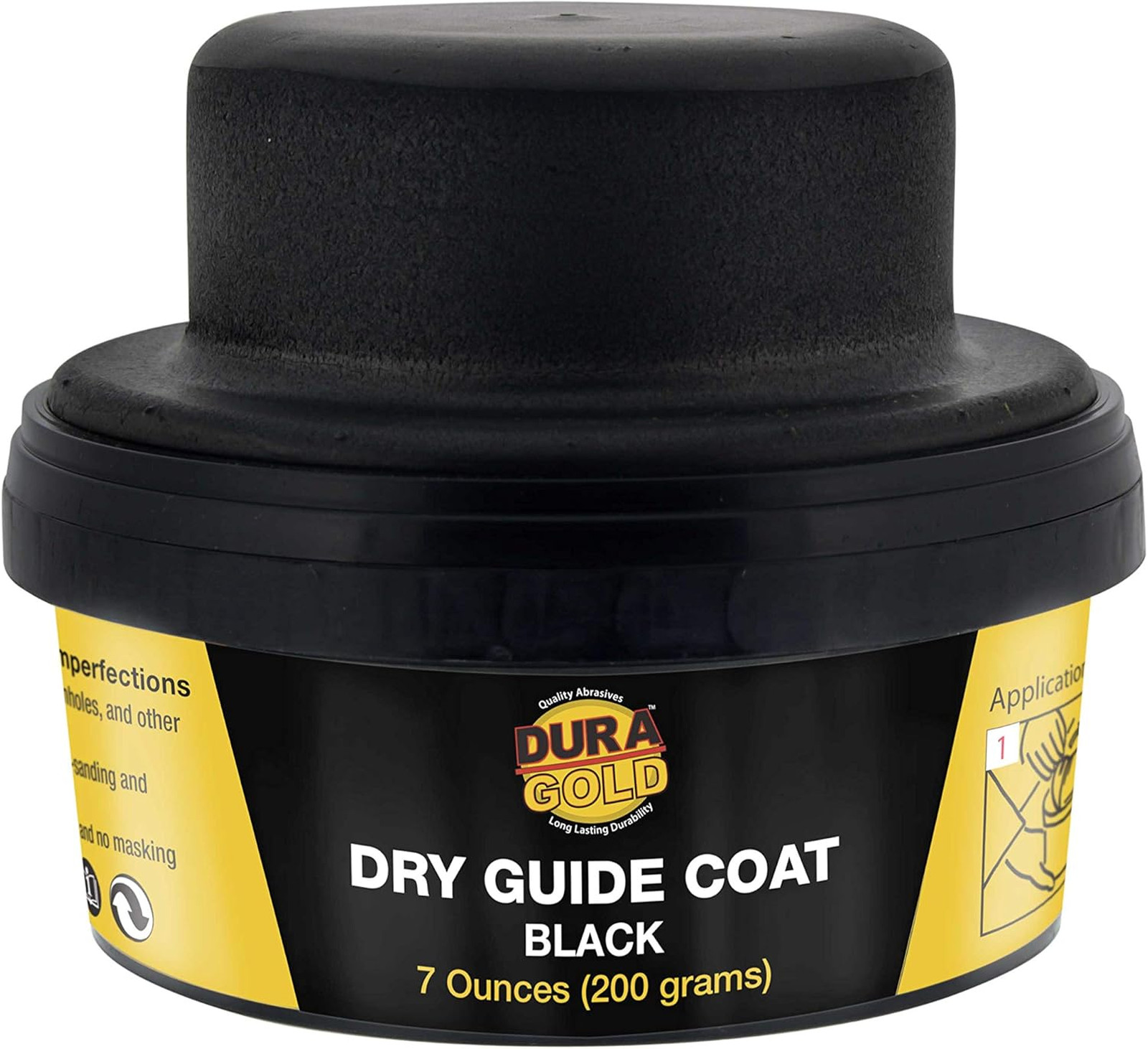 Body Repair Putty Black Dry Guide Coat Kit 7 Ounce Surface Defect Detection