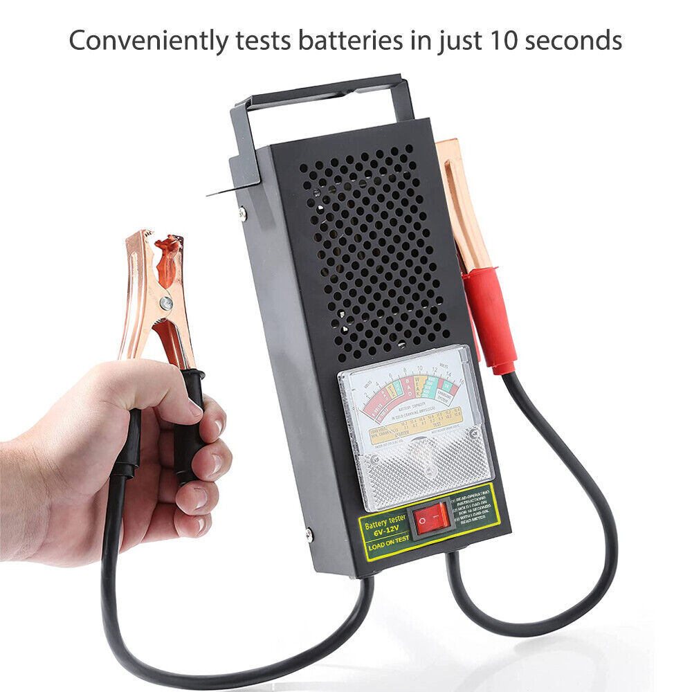 6V 12V Car Battery Load Tester Voltmeter 100Amp Analyzer 5 Seconds Fast Test