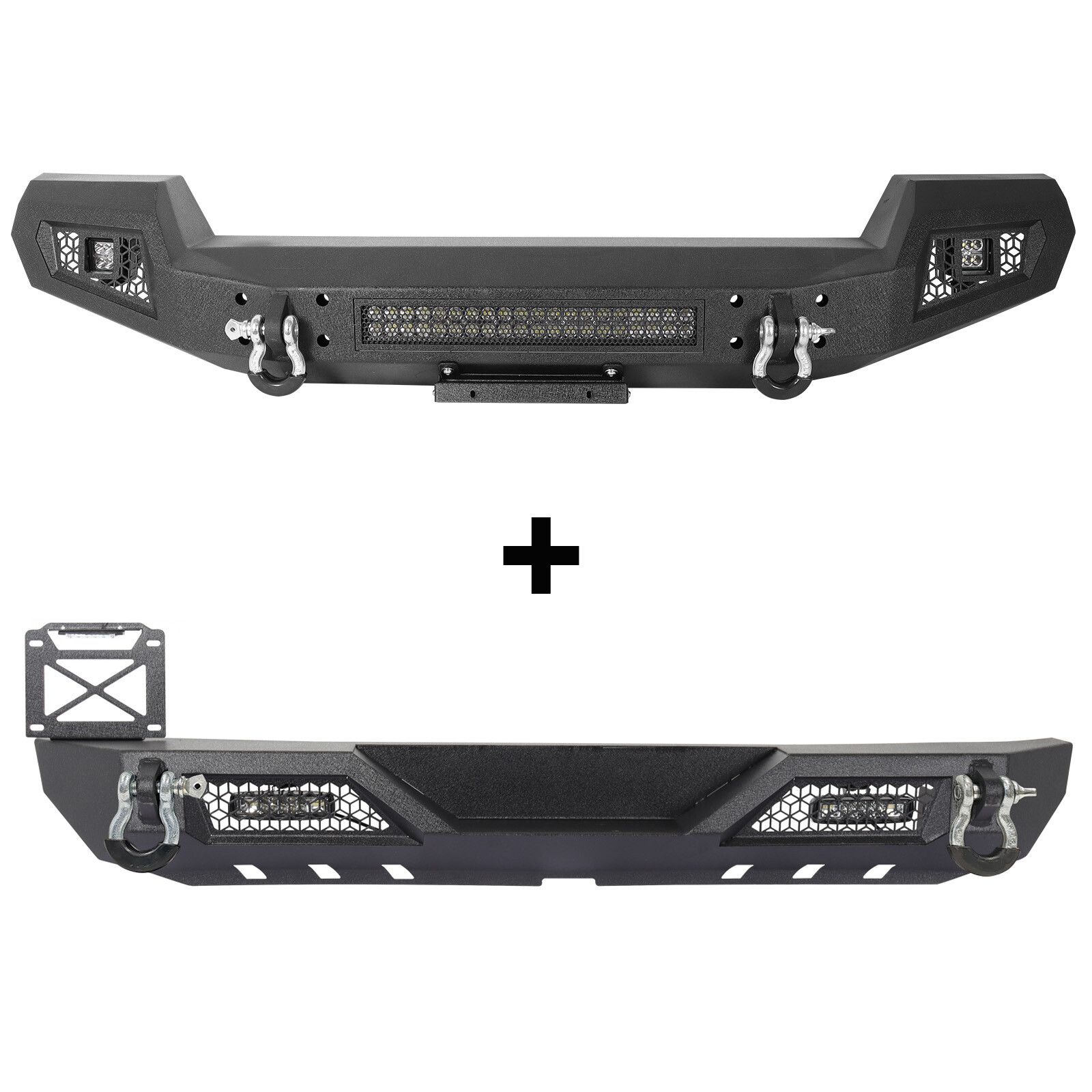 Powder-Coated Finish Front Bumper or Rear Bumper For 07-18 Jeep Wrangler JK