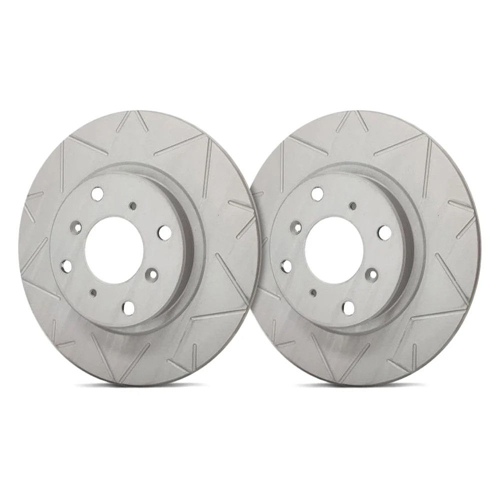 For BMW 535i GT xDrive 11-17 Peak Slotted 1-Piece Rear Brake Rotors