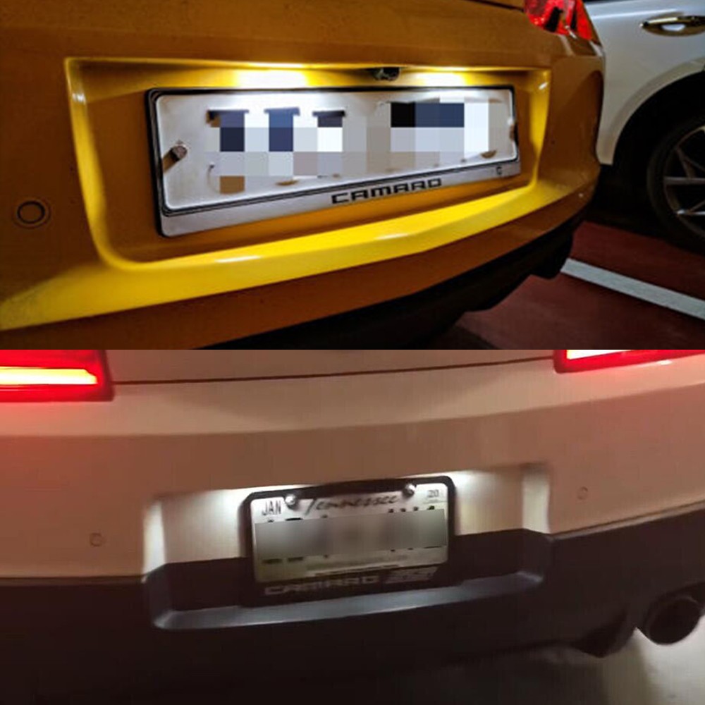 2PC LED License Plate Light Assembly For Chevy Corvette Cadillac Buick GMC 12-20