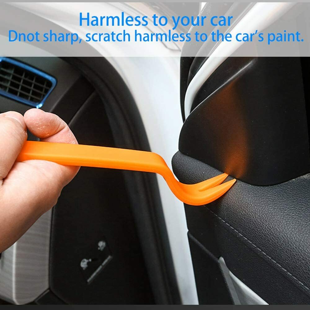 Car Trim Removal Tool Kit Panel Door Pry Dash Interior Clip Set Plastic 4 Pcs