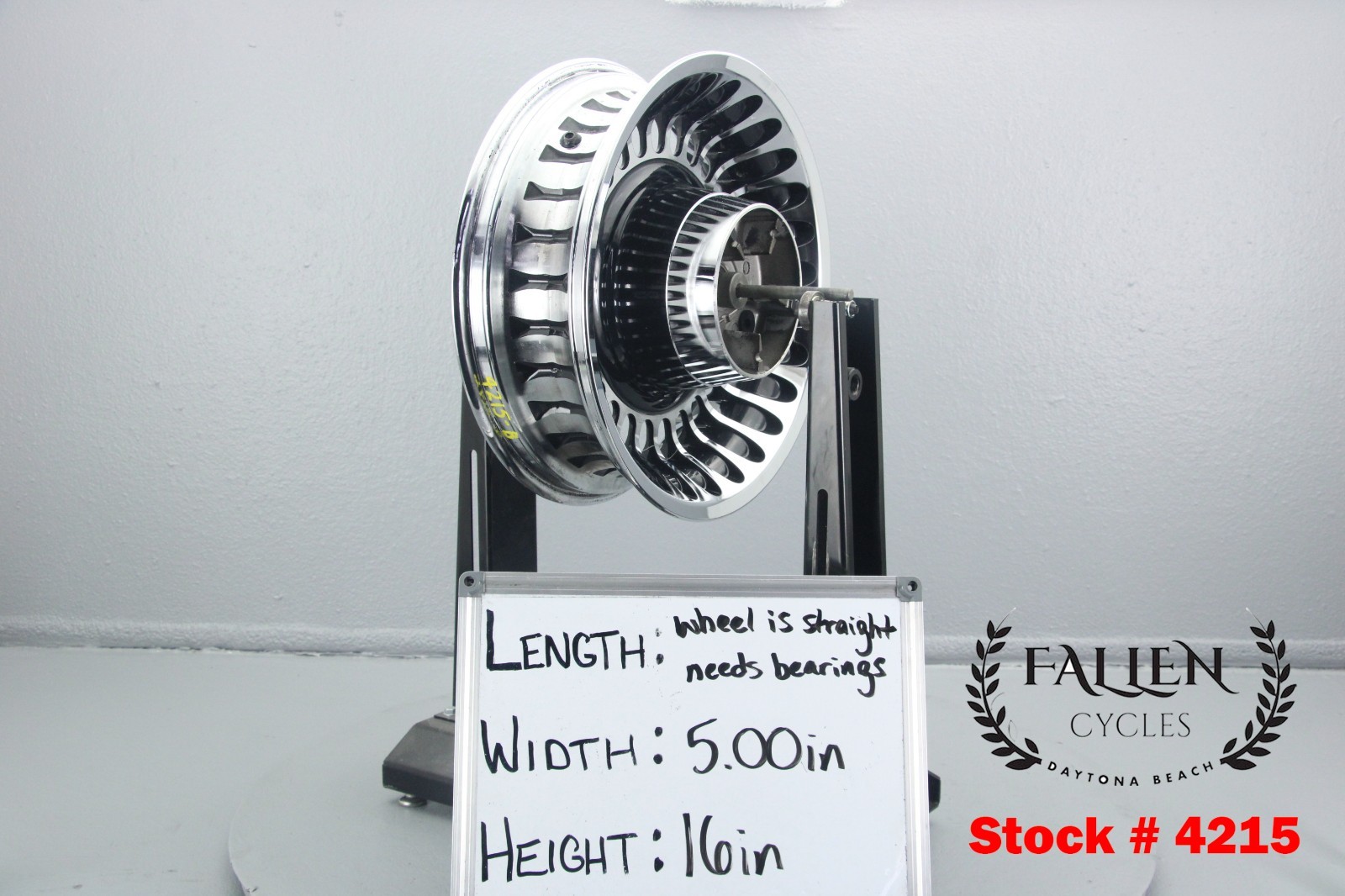 2010 Harley Electra Glide 16″ x 5.00″ Rear Back Wheel 28 SPOKE CHROME 25mm #4215