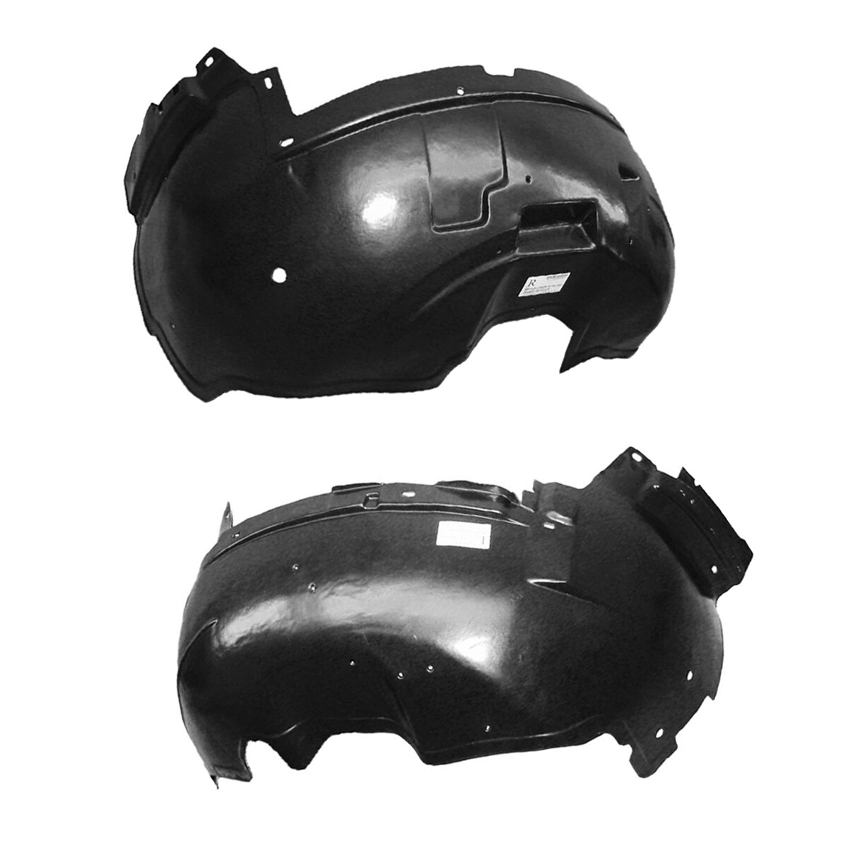 Driver & Passenger Side Fender Liner Set w/ Clips For 2001-2007 Silverado Sierra