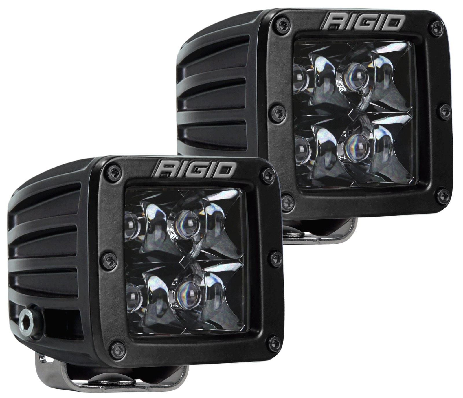 Rigid Industries D-Series Midnight Edition Spot Set of 2 Black 202213BLK