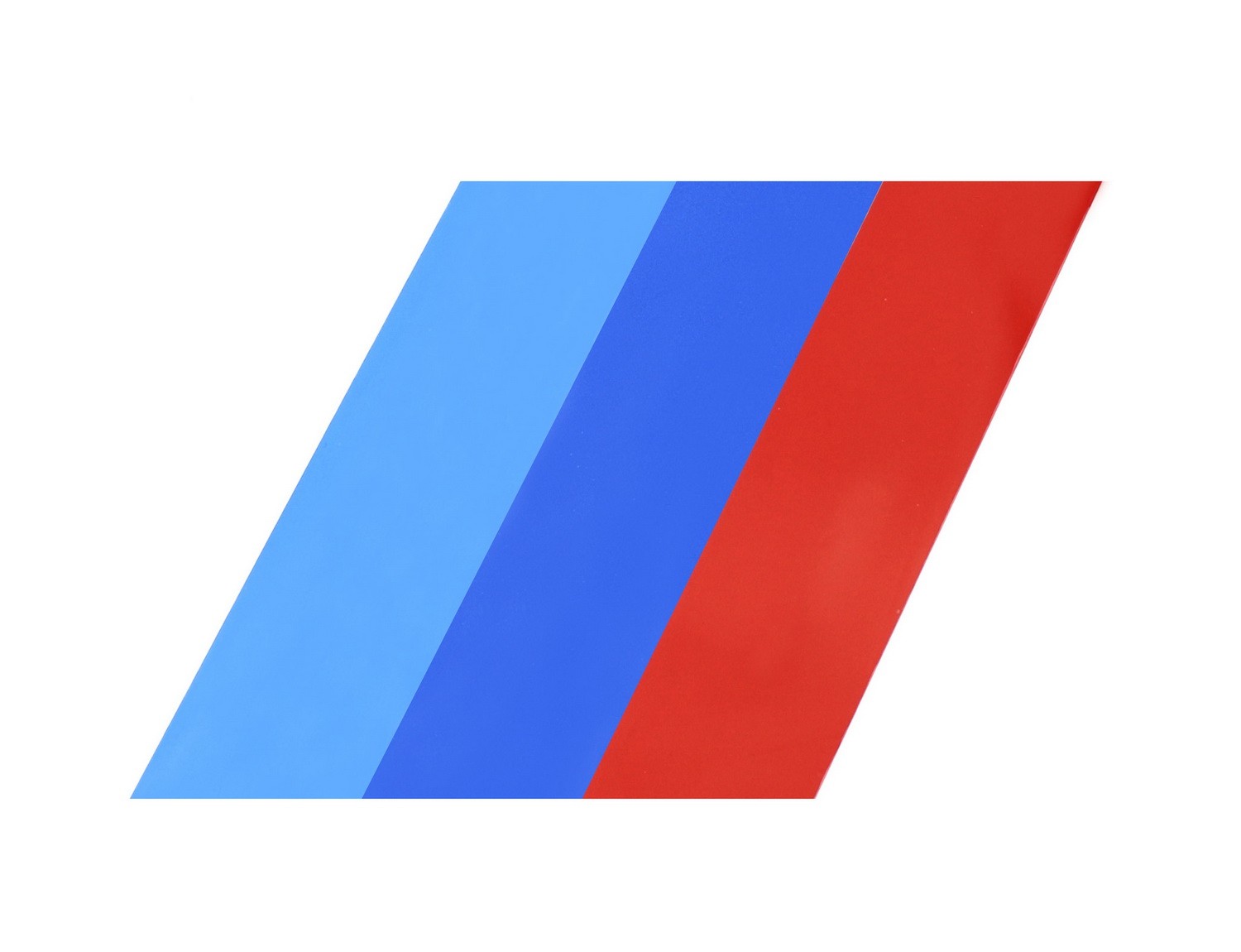 7×7″ Iconic M-Performance Tri-Color Decal Sticker For BMW Side Skirt Bumper Hood