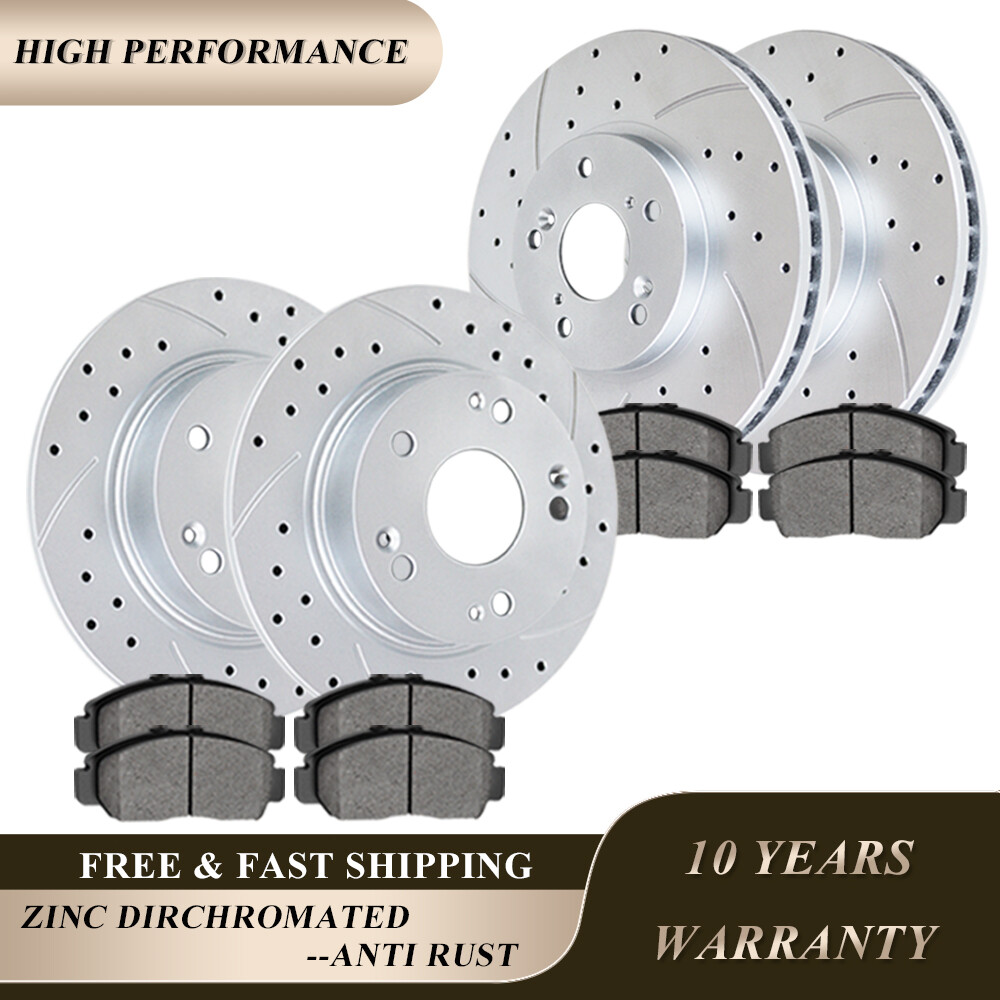 Front Rear Brake Discs Rotors and Pads for 03-07 Acura TSX Honda Accord Brakes