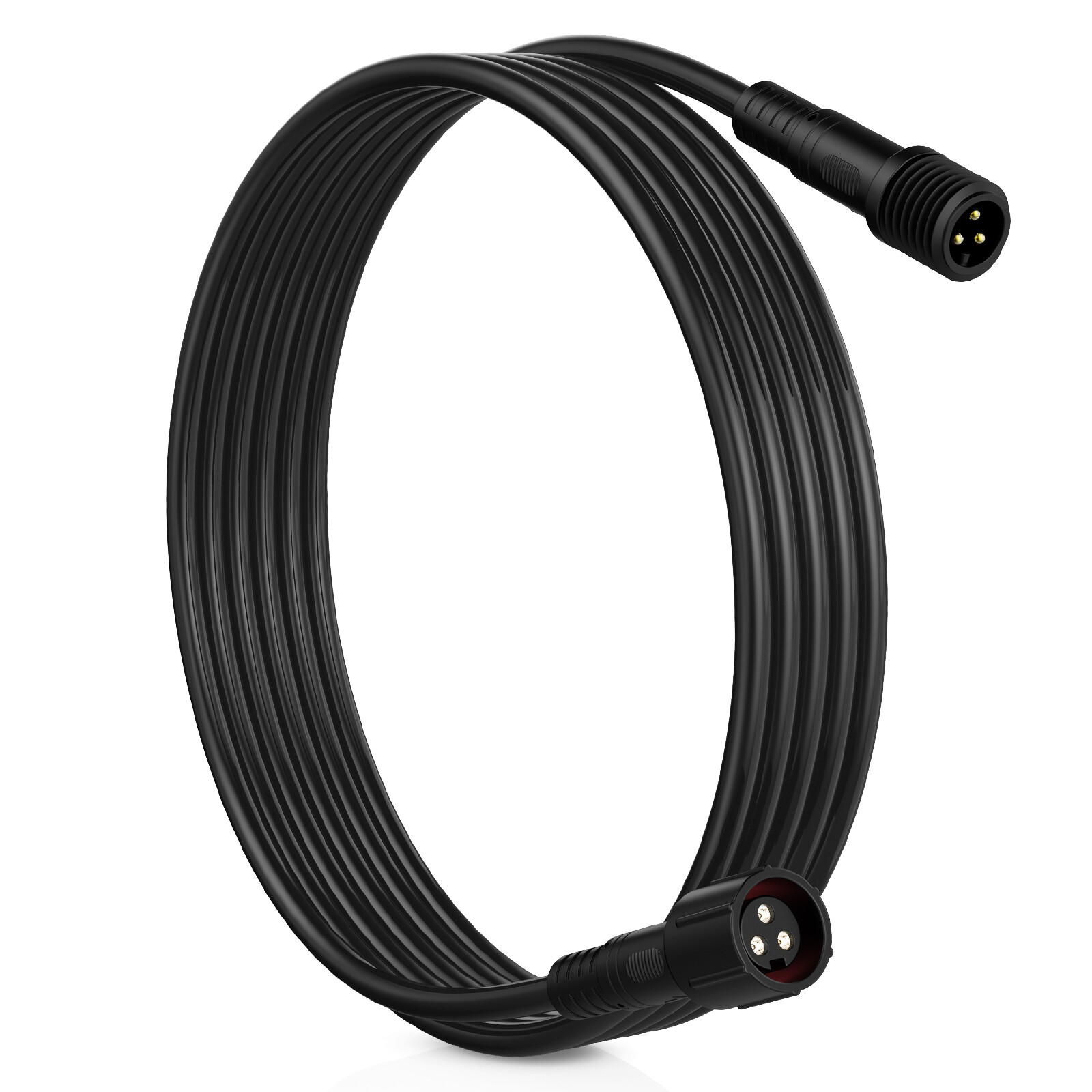 MICTUNING 6.56FT 3-Pin Extension Wire Cable Cord for C2,W1,V1 RGB+IC Rock Lights