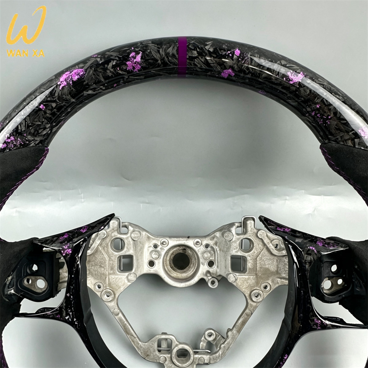 Custom Forged Carbon Fiber Alcantara Steering Wheel for 2022-2025 Toyota GR86 GR
