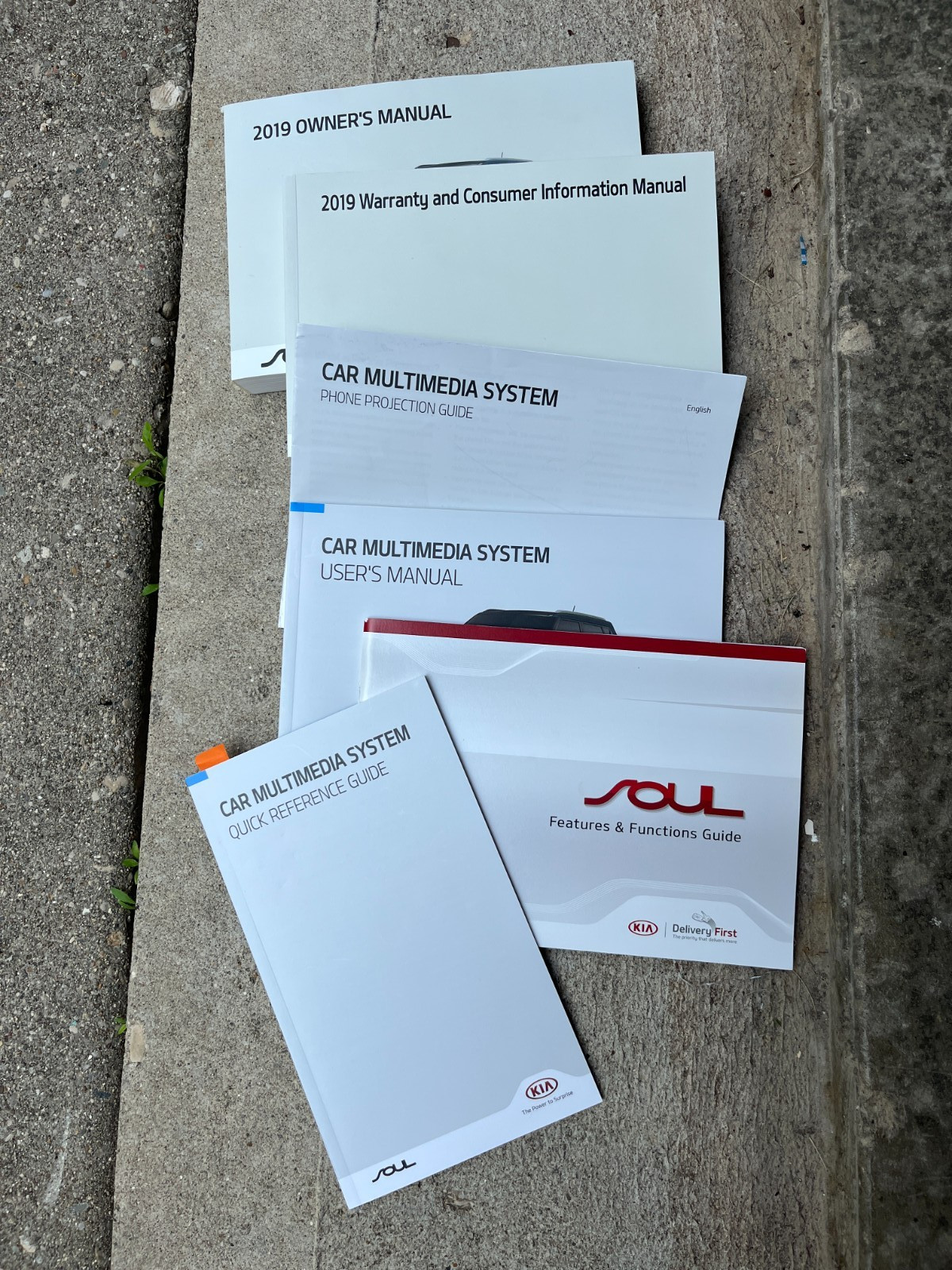 2019 KIA SOUL OWNERS MANUAL 6 Books