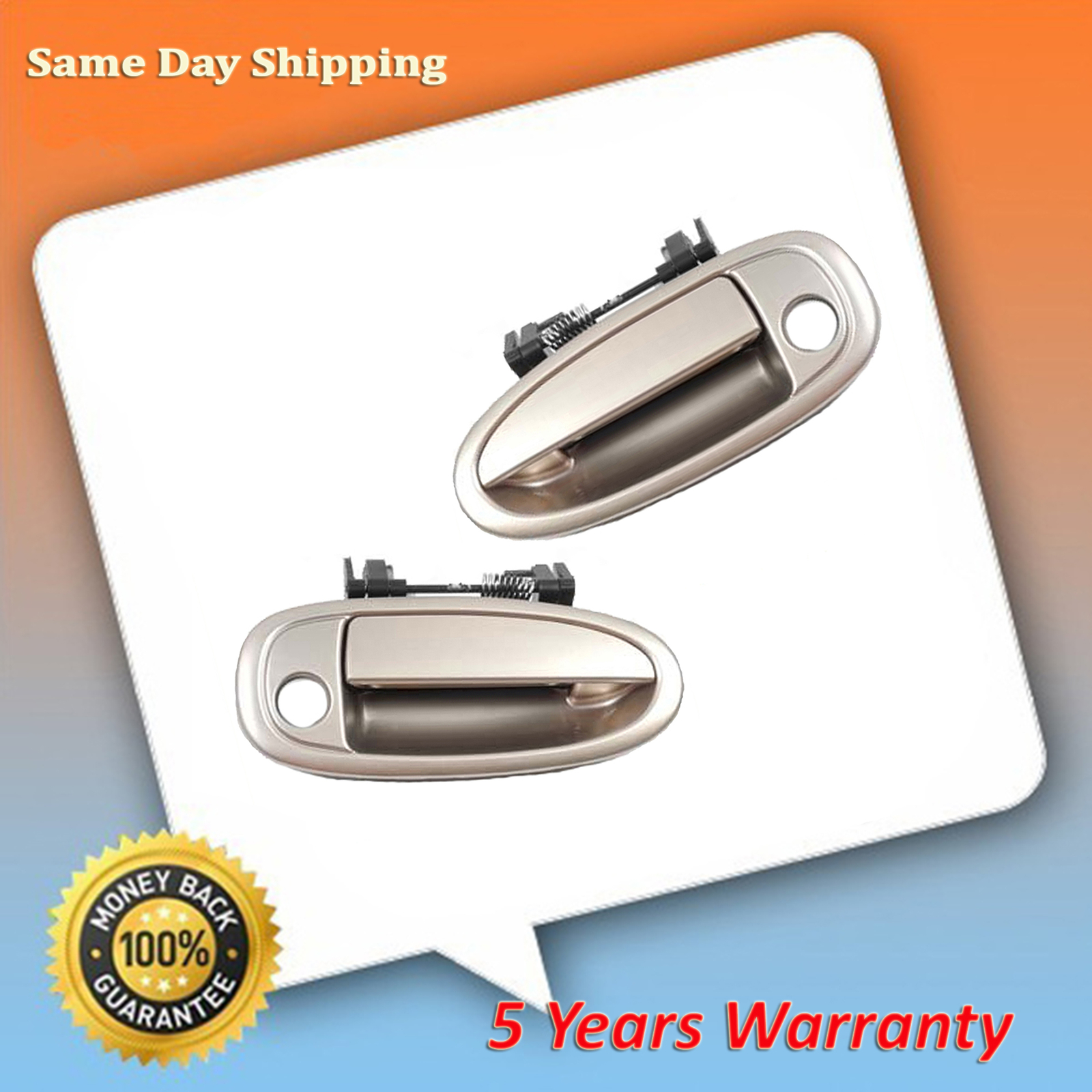 For 1995-1999 Toyota Avalon Cashmere Beige 4M9 Front Outer Door Handle 2PCS