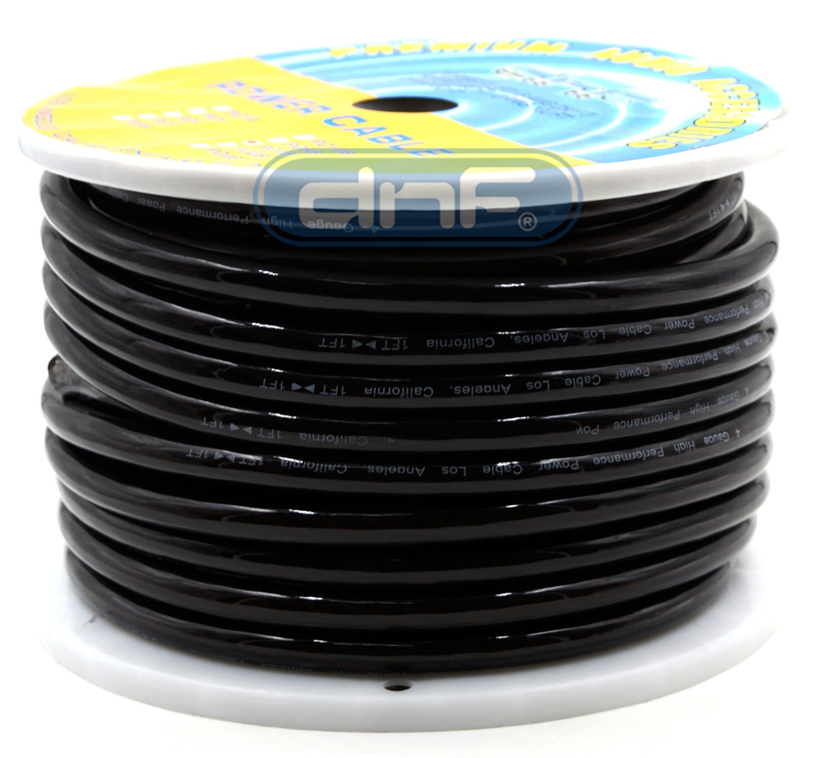 4 Gauge 100 Feet Black See Through Power Cable