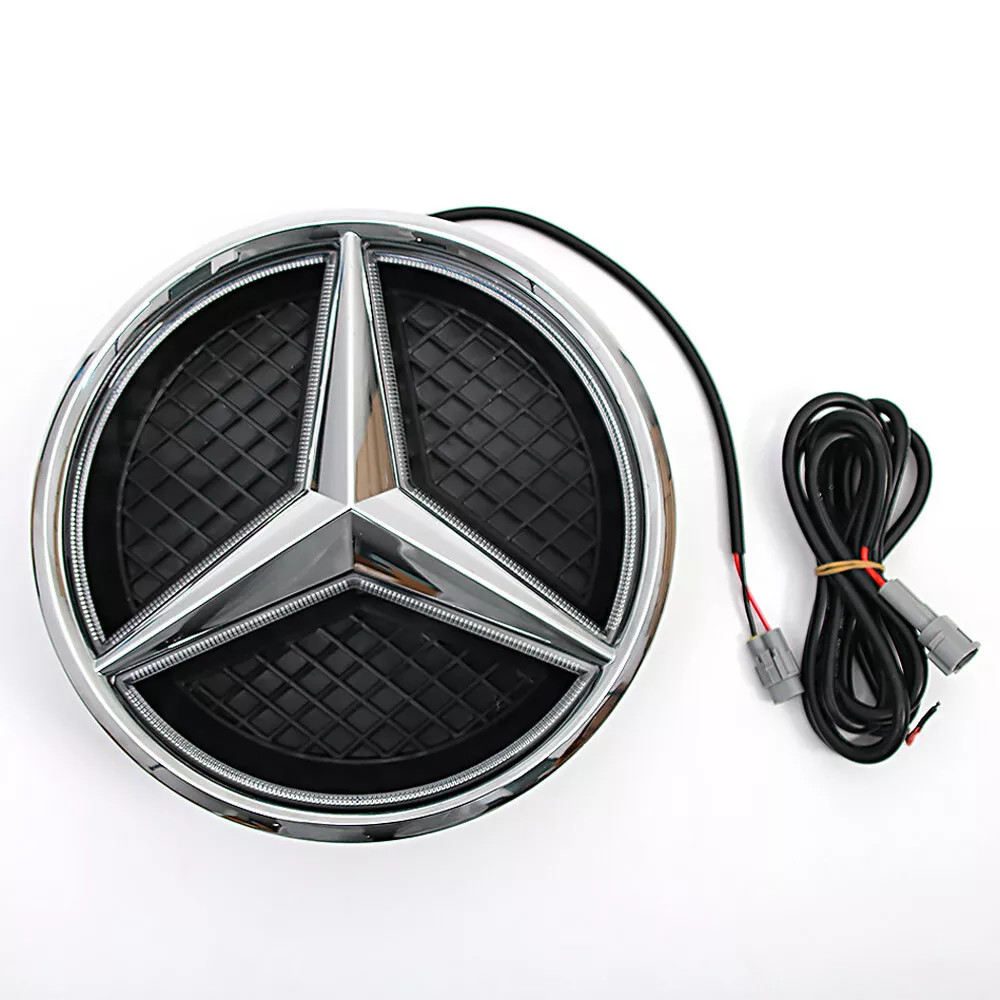 Illuminated Front Grille Car LED Light Emblem Star Logo Badge For Mercedes Benz