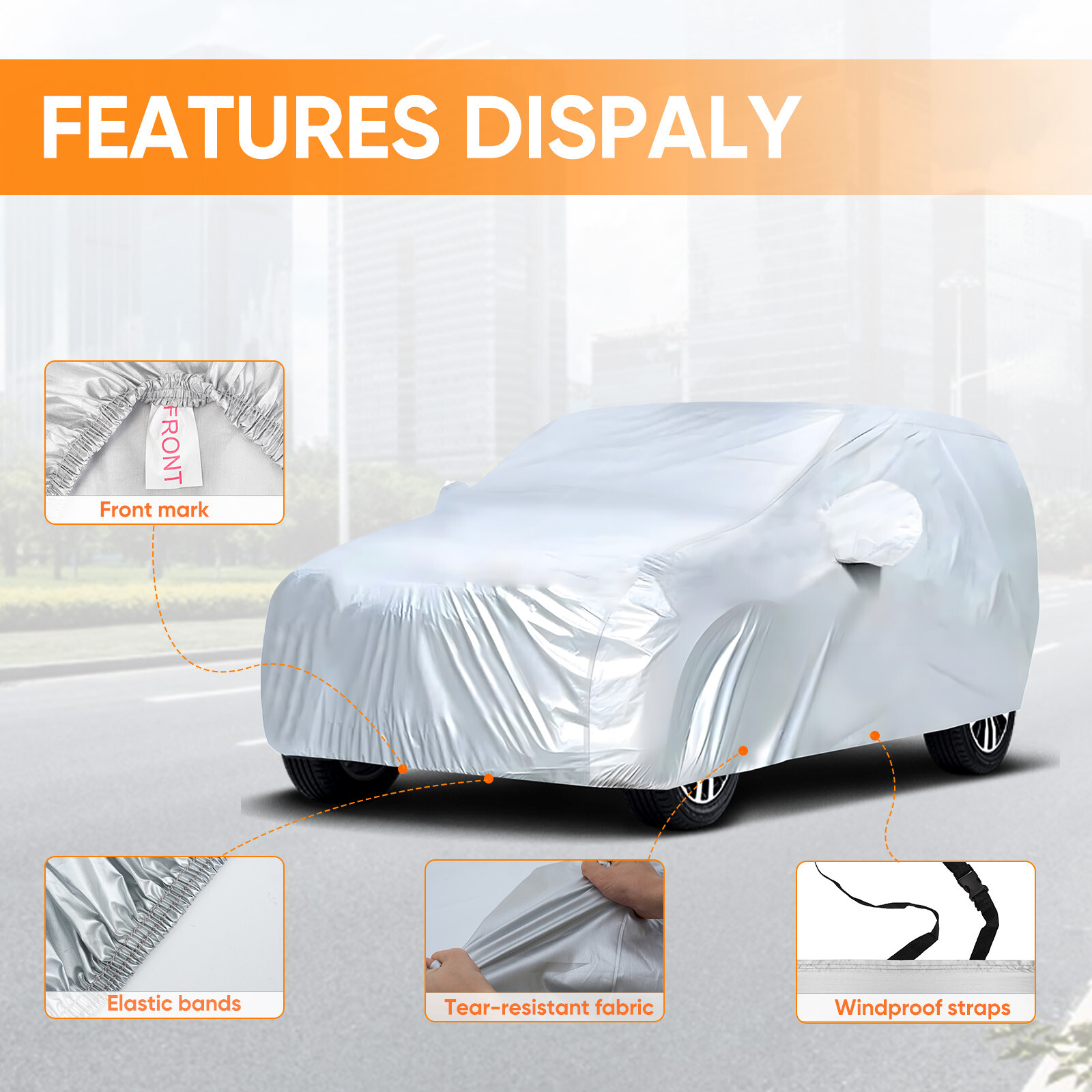 Waterproof Truck SUV Car Cover Outdoor Dust Rain UV Resistant Protect for Honda