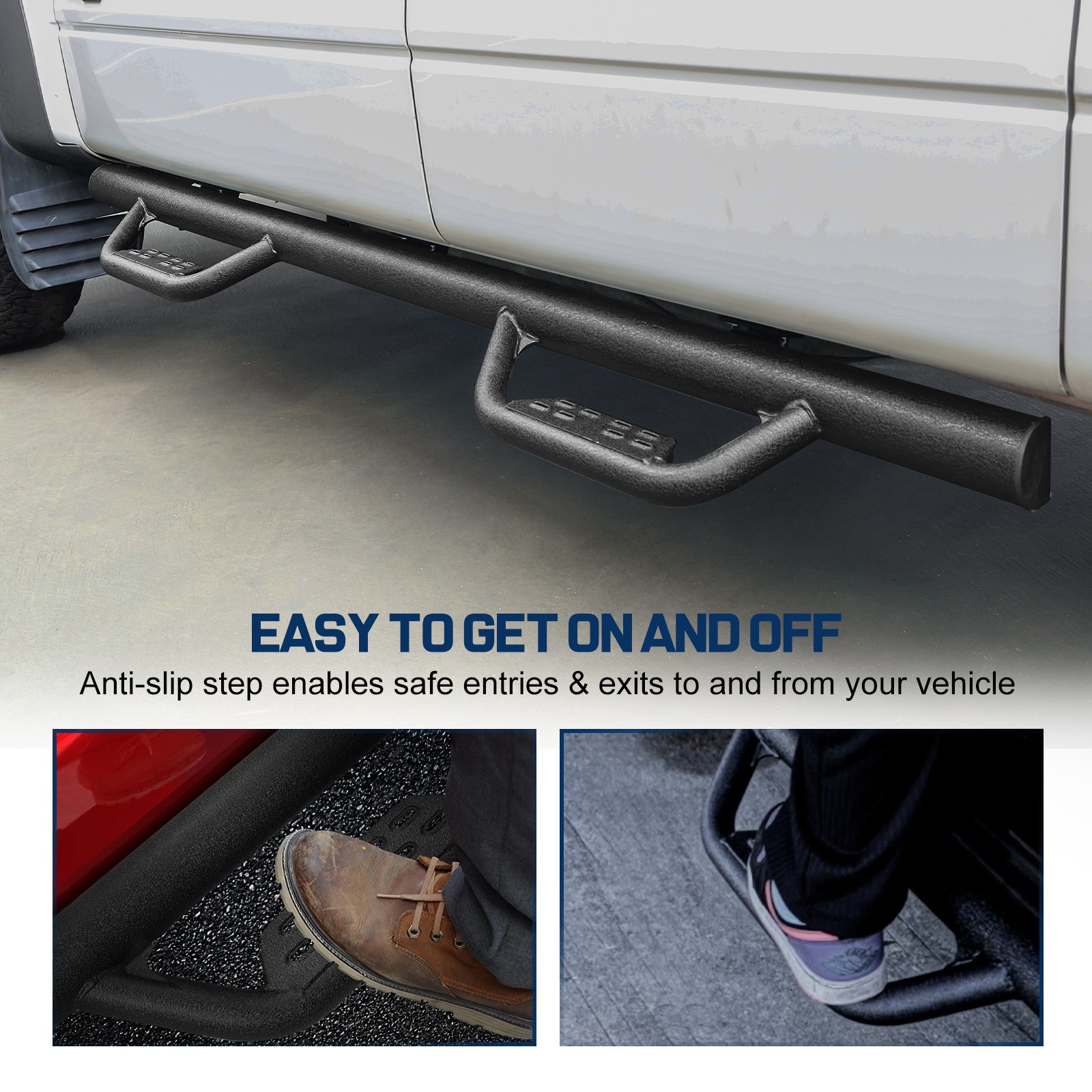 Nerf Bar For 2017-2025 Honda Ridgeline Running Board Black Drop Step Side Bar