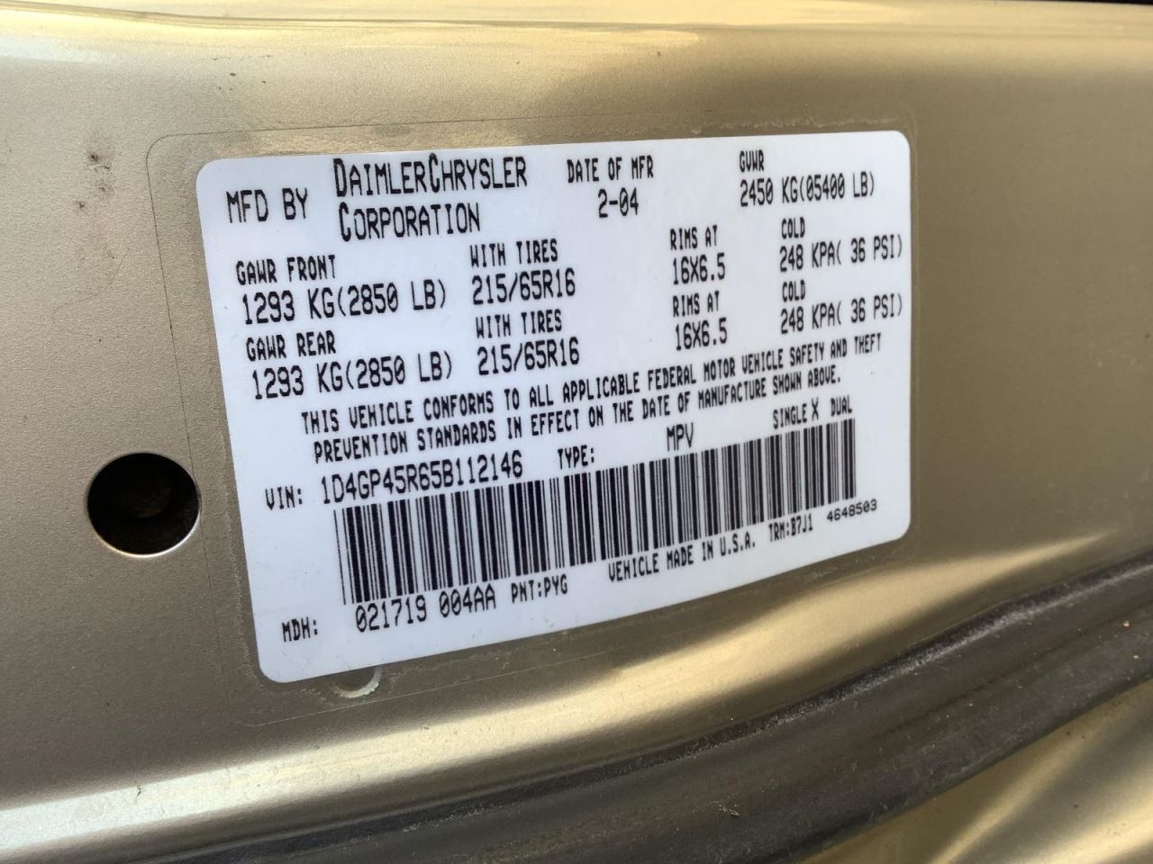 Power Steering Pump Fits 01-07 CARAVAN 349760