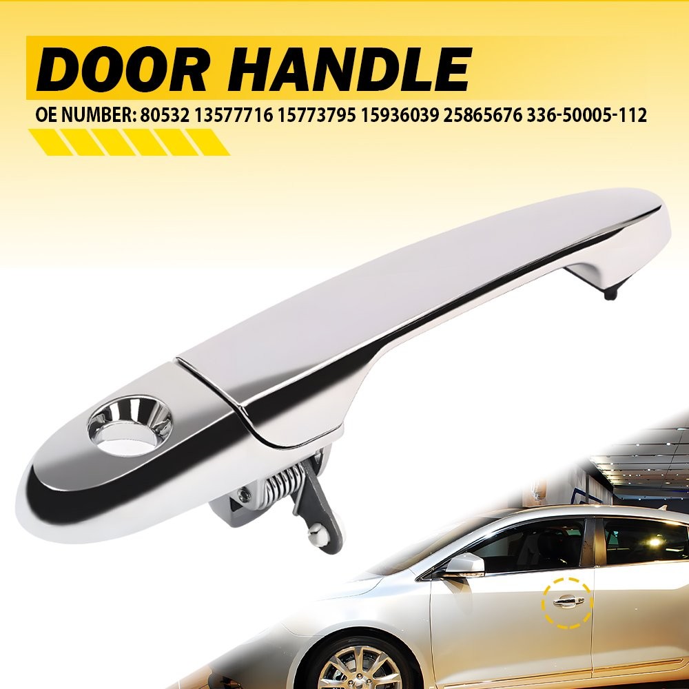 Chrome Exterior Front Side Left Driver Door Handle For 06-13 Buick Saturn Chevy