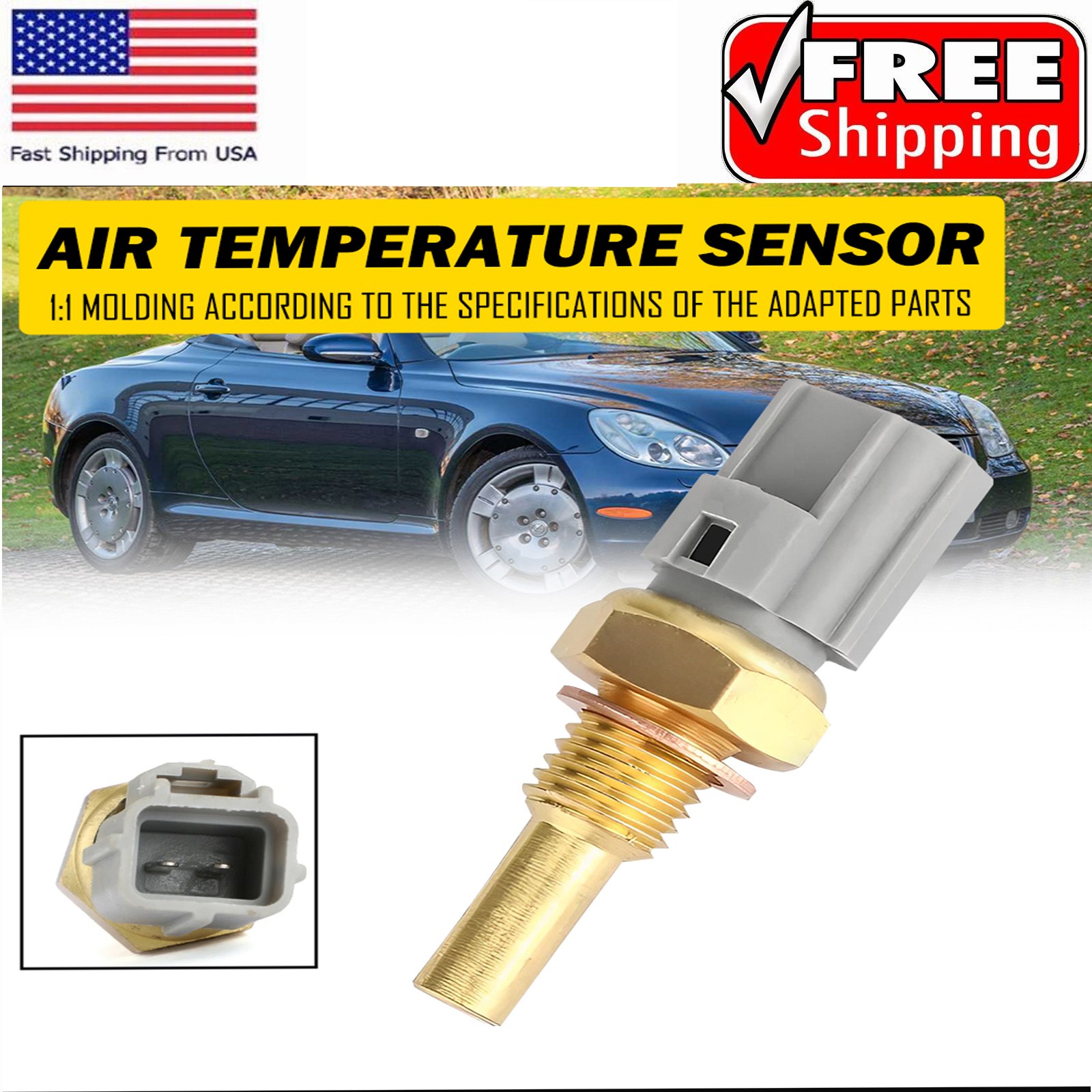 Engine Coolant Temperature Sensor Fit Toyota Runner 36008 Camry Corolla Lexus