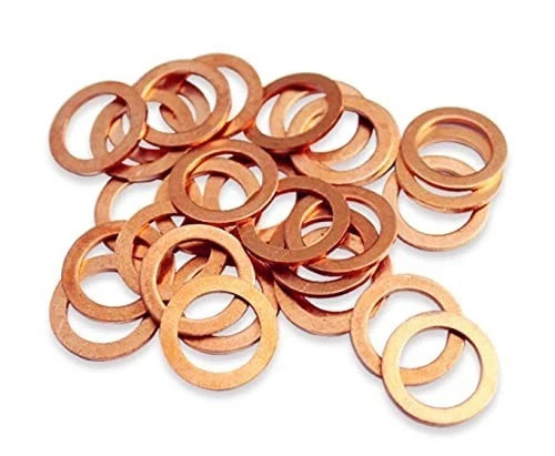7/16″ Copper Crush Washers – Pack of 100 – Fits on 7/16″ Bolt