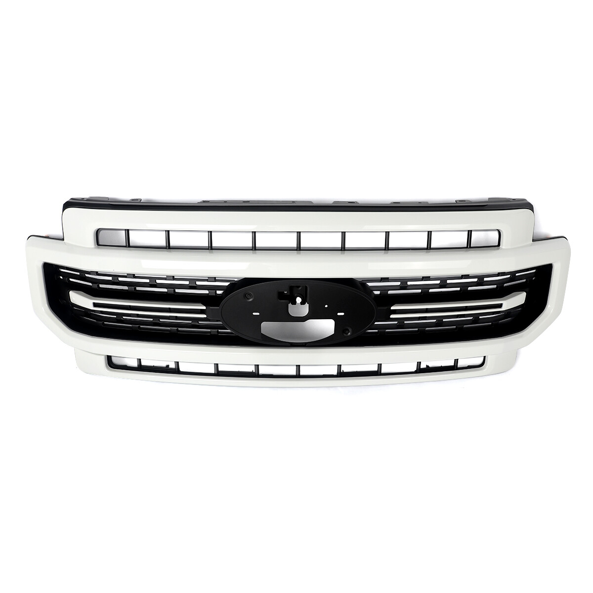 Star White Front Grille Assembly For 2020-2022 Ford F250 F350 Lariat Super Duty