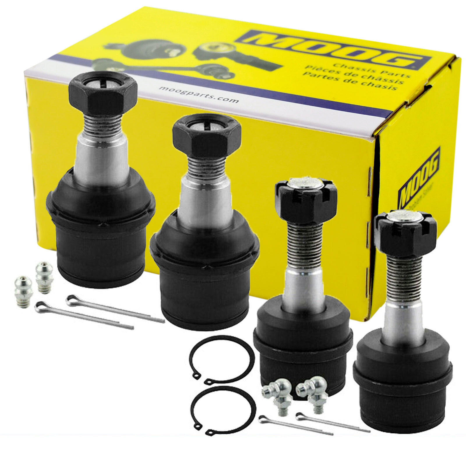 4WD MOOG Front Upper Lower Ball Joints for 1992-1997 Ford F-250 F-350 Ball joint